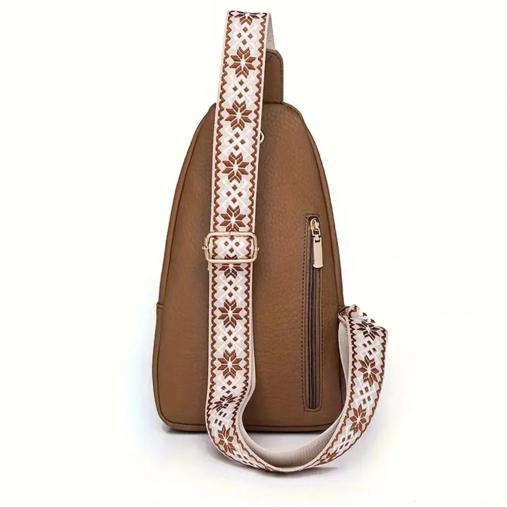 Multi-pocket Women's Vintage Chest Bag - Picture 3 of 5